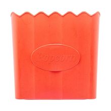 Balde de Pipoca Lyor de Bambu e PP Vermelho 16cm x 16cm