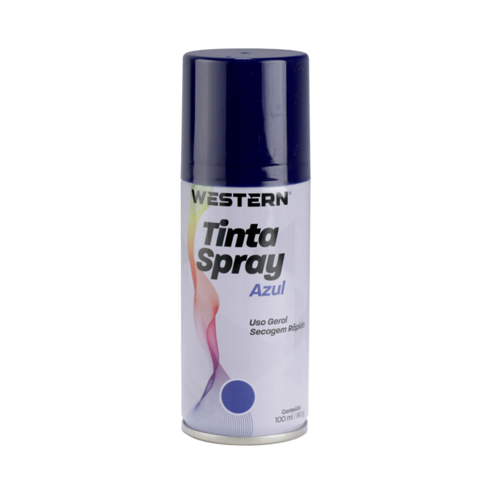 Tinta Spray Azul Uso Geral 100ml Western