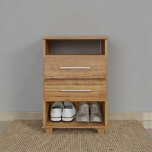 Mini Cômoda Com Gavetas E 2 Nichos Multiuso Cedro