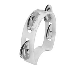 Pandeiro Meia Lua Infantil Branco Pro Fire Spanking