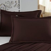 Porta Travesseiro Matelado Nobre 2 Peças Malha 100% Algodão - Marrom