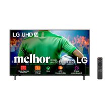 Smart TV 86” 4K LG UHD 86UA85 com Processador a7 AI Gen8 HDR10 WebOS 25 Charcoal Black