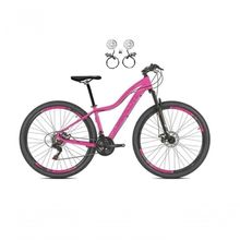 Bicicleta Aro 29 Absolute Hera Feminina Alumínio 21v Freio Hidráulico Garfo Suspensão Rosa 17