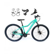 Bicicleta Aro 29 Absolute Hera Feminina 21v Alumínio Câmbios Shimano Freio Hidráulico Verde 15