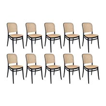 Kit 10 Cadeiras De Jantar Roma Para Sala E Cozinha Preto