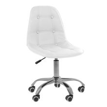 Cadeira Giratória Office Eiffel Botonê Oficial Branco