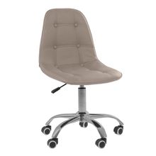 Cadeira Giratória Office Eiffel Botonê Oficial Bege
