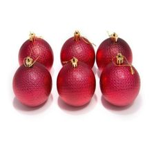 Kit 36 Bolas Natalinas Enfeite Árvore de Natal 6cm Vermelho