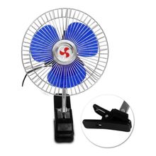 Mini Ventilador Veicular 12V 6'' 15cm Carro Caminhão Ônibus