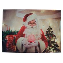 Jogo Americano Estampa Natalina Papai Noel 2 Peças