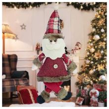 Enfeite Papai Noel Natal Em Tecido 30Cm