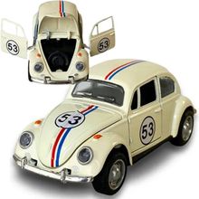 Miniatura Carrinho Fusca Herbie Fricção Metal Colecionável