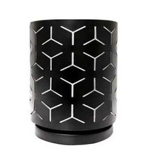 Kit Casal 2 Abajur Luminária Preta De Mesa 29cm Bivolt 110/220v