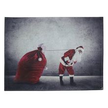 Jogo Americano Estampa Natalina Papai Noel 8 Peças