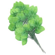 96 Ramos Decoração Arranjo Folhas de Rosa Artificial Planta Plástico 5 Galhos Cada 47cm