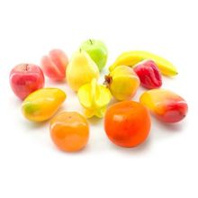 Kit 2 Pacotes de Frutas Artificiais Decoração Enfeite 24 Unidades