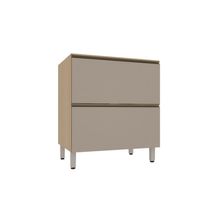 Balcão De Cozinha Sem Tampo 1 Porta E 1 Gavetão 80cm Luciane Andorra/bege Dunas