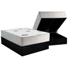 Cama Box Baú Queen + Colchão Ortopédico Inovaflex Comfort Premium