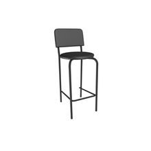 Banqueta Cozinha Capri 1b715prf Aço 1 Un Preto/corano Preto - Kappesberg