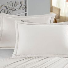 Porta Travesseiro Matelado Nobre 2 Peças Malha 100% Algodão - Palha