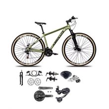 Bicicleta Aro 29 Absolute Nero 5 Câmbios Shimano Deore-altus 27v Freio Hidráulico Garfo com Trava Oliva 19