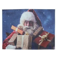 Jogo Americano Estampa Natalina Papai Noel 4 Peças