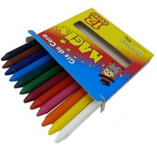 Conjunto 12 Giz De Cera 12 Cores Magix Kids Infantil