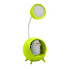 Luminaria De Mesa Decorativa Usb Portatil Articulavel Abajur P- Leitura Estudo Patinho Verde