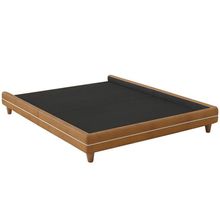 Cama Queen Pés Madeira 168cm Otto Corano Caramelo Bouclé Off White - Nexta Casa