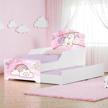 Bi Cama Infantil 153cm X 79cm Kmcb Unicornio