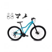 Bicicleta Aro 29 Absolute Hera Feminina 24v Alumínio Câmbios Shimano Freio Hidráulico Azul 17