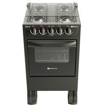 Fogão 4 Bocas De Piso Braslar New Sirius 2023 Preto