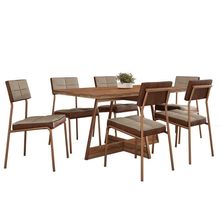 Conjunto Sala De Jantar Loanda 6 Cadeiras Carraro