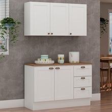 Armário Cozinha Genialflex Provençal C- Balcão C- Tampo Bco