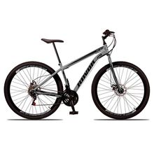 Bicicleta Aro 29 Shimano Traseiro Aço 21 Velocidades Marchas Cor:grafite