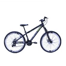 Bicicleta Viking Tuff 30 Freeride Aro 26 Preto Amarelo Neon