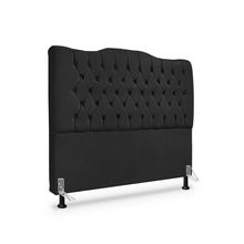 Cabeceira De Cama Box Queen 160cm Dunas - Veludo Preto