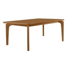 Mesa De Jantar Liz 180cm Canto Copo Moderna Mobília Naturalle