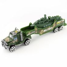 Carreta a Fricção Militar Camuflado Verde Navio