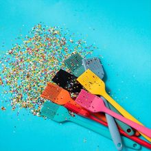 Pincel De Silicone Duplo Pequeno Colour Kitchen Verde Escuro