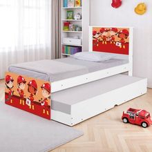 Bi Cama Infantil Solteiro 195cm X 96cm Kmteb Bombeiros