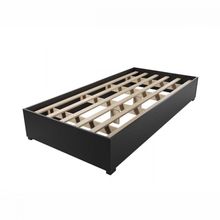 Base Cama Box Solteiro Imperatriz Com Pés Preto Viero