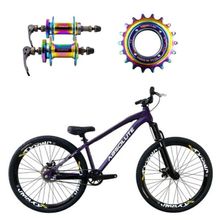 Bicicleta Aro 26 Absolute Brutus 3 Roxo Single Cubo E Catraca De Rosca Camaleão