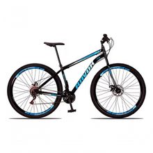 Bicicleta Aro 29 Shimano Traseiro Aço 21 Velocidades Marchas Cor:azul