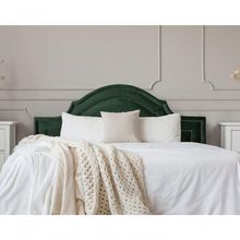 Cabeceira Queen Provençal Luxo 160X60 Verde Tachas Fumê