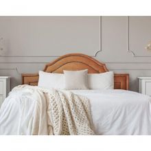 Cabeceira Queen Luxo 160x60 Veludo Terracota Tachas Fumê