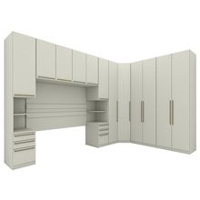 Quarto Modulado Casal Seletto 7 Peças Areia - Móveis Henn Areia