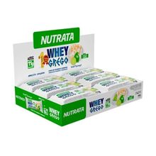 Whey Grego Bar Caixa Com 12 Unidades (480g) - Sabor: Torta De Limão