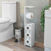 Organizador Papel Higiênico Vertical Decorativo Autria Branco