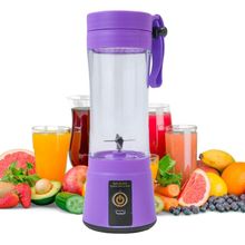 Mini Liquidificador Juice Cup Portátil Elétrico Suco - Tritura Frutas E Gelo Para Sucos Frescos Em Segundos lilás